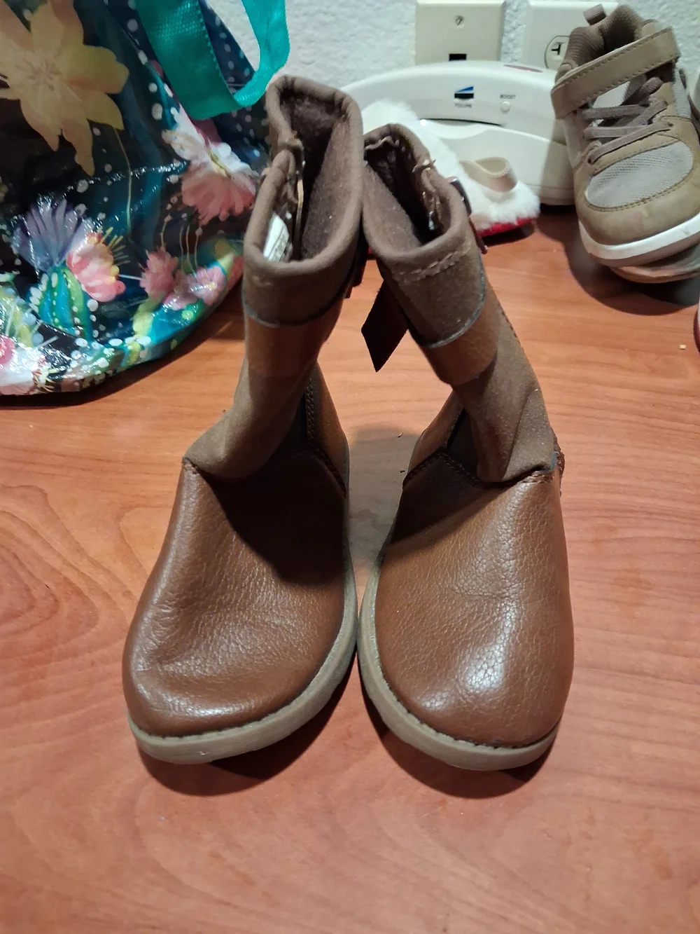 Carter's Brown Kids Zip-Up Ankle Boots